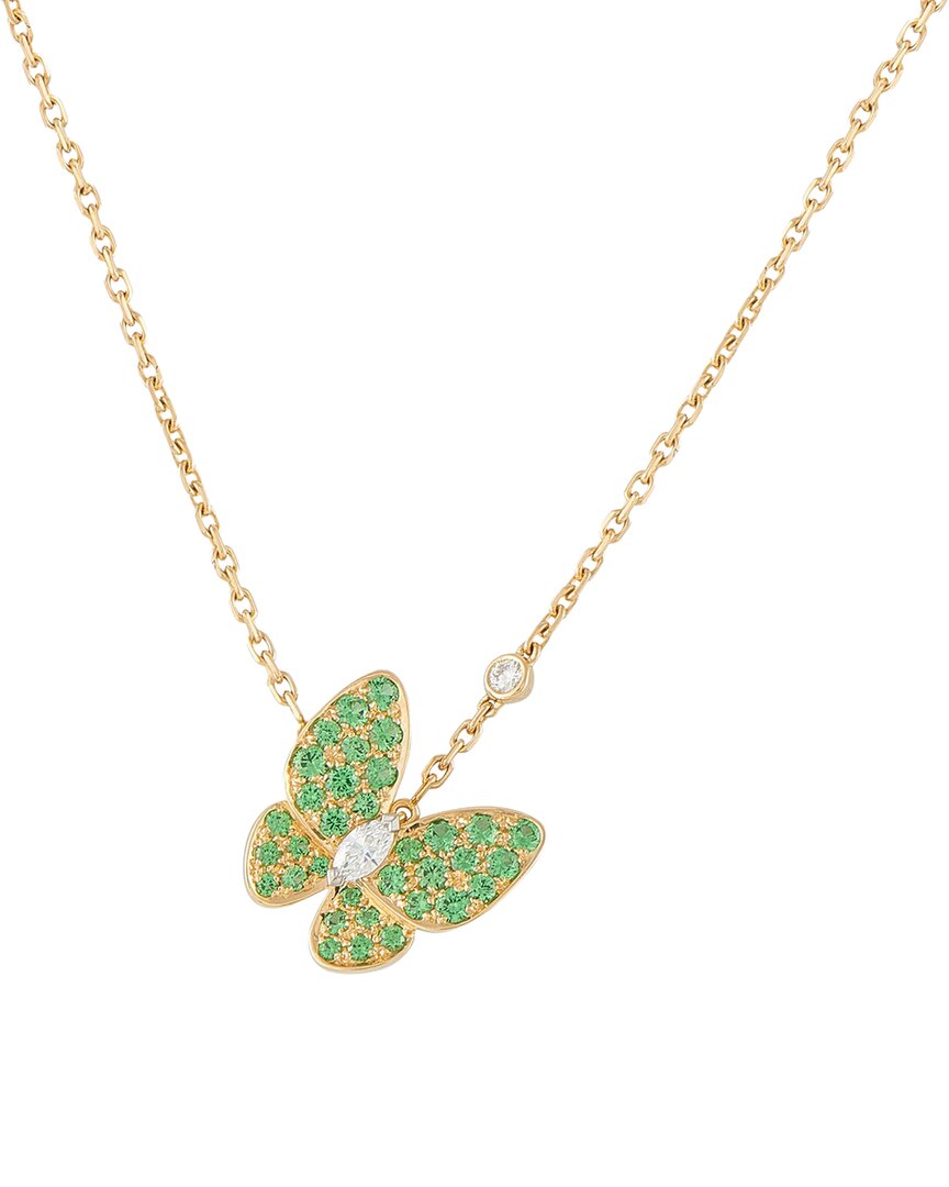 Van Cleef & Arpels 18k Sapphire Necklace (authentic Pre-loved) In Gold