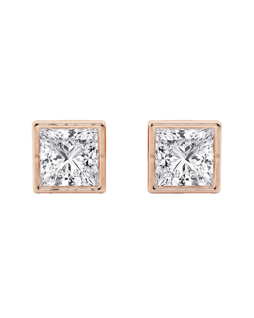 Lab Grown Diamonds 14k Rose Gold 3.00 Ct. Tw. Lab Grown Diamond Earrings