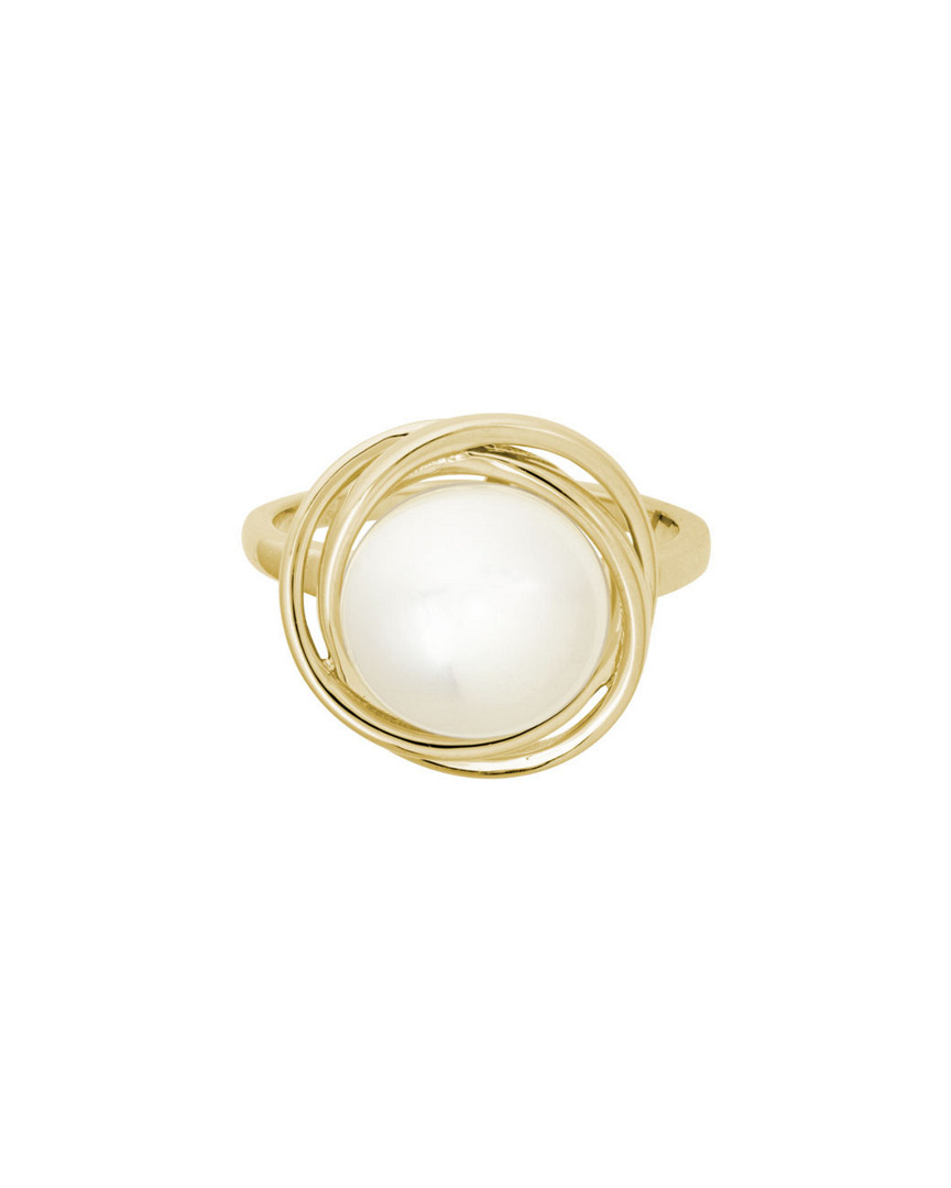 Pearls 14k 11mm Button Freshwater Pearl Ring