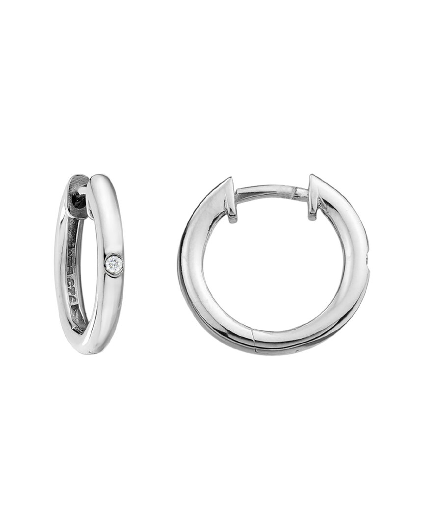 Diamond Select Cuts Silver 0.02 Ct. Tw. Diamond Earrings