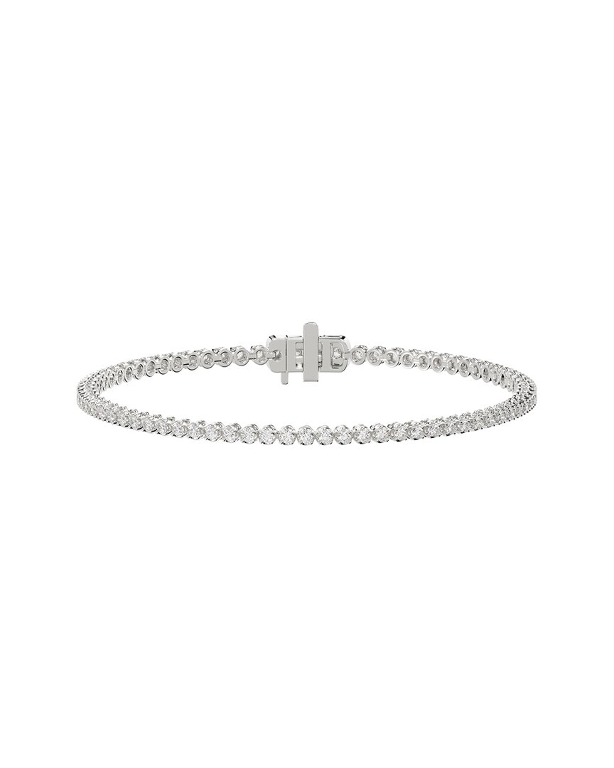 Ethos Creations Silver 1.00 Ct. Tw. Lab-grown Diamond Bracelet