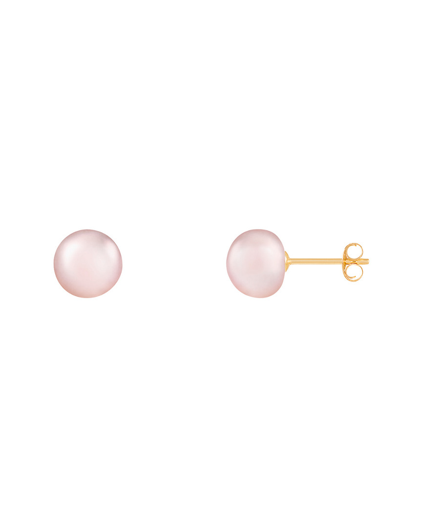 Splendid Pearls 14k 7-8mm Pearl Earrings