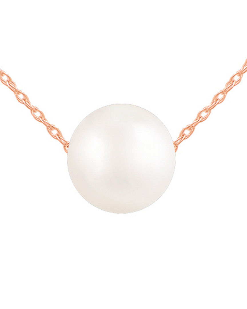 Splendid Pearls 14k Rose Gold 10-11mm Pearl Necklace