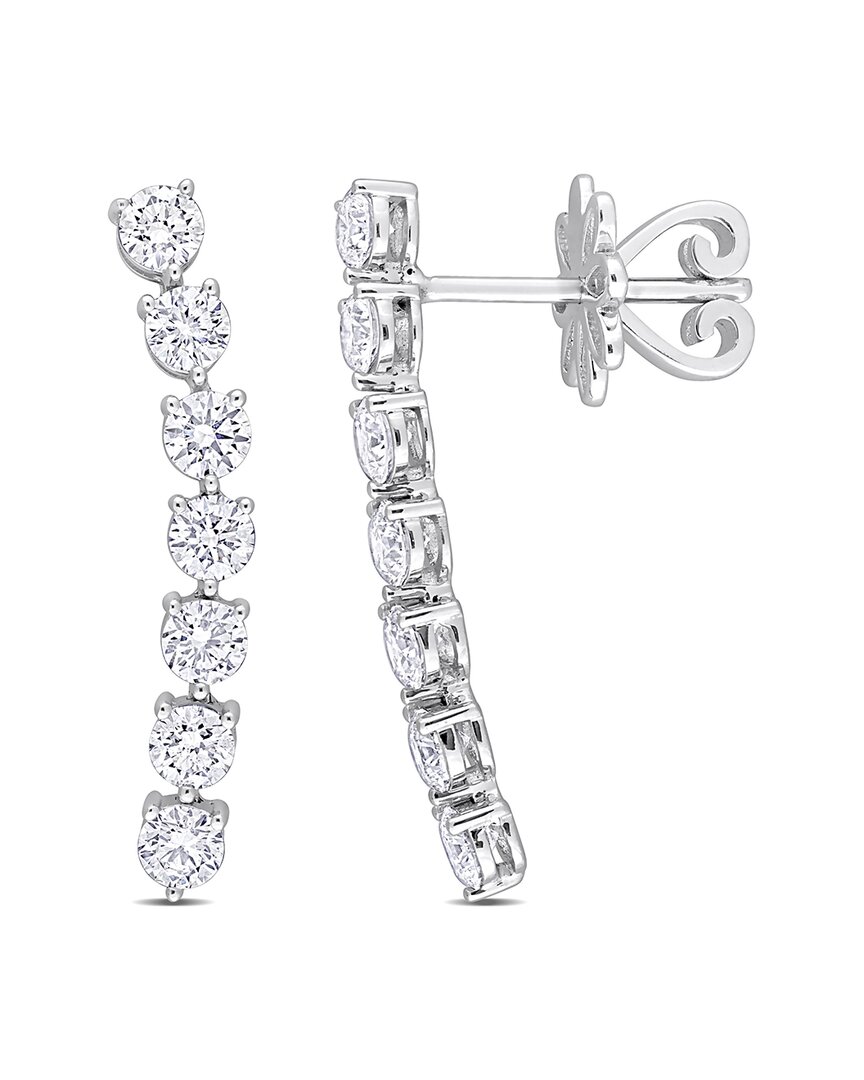 Diamond Select Cuts 14k 1.40 Ct. Tw. Diamond Curved Linear Earrings