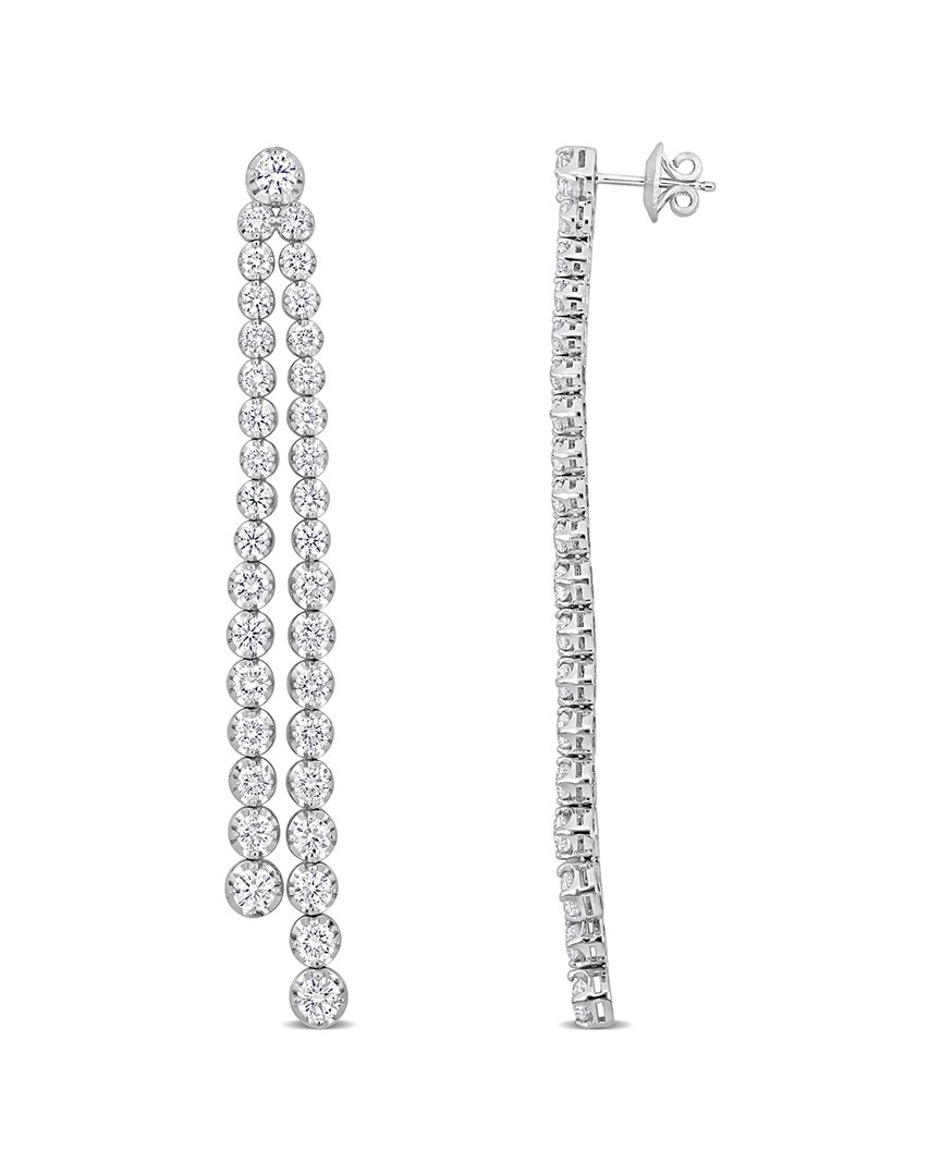 Diamond Select Cuts 14k 8.24 Ct. Tw. Diamond Graduated Linear Drop Earrings