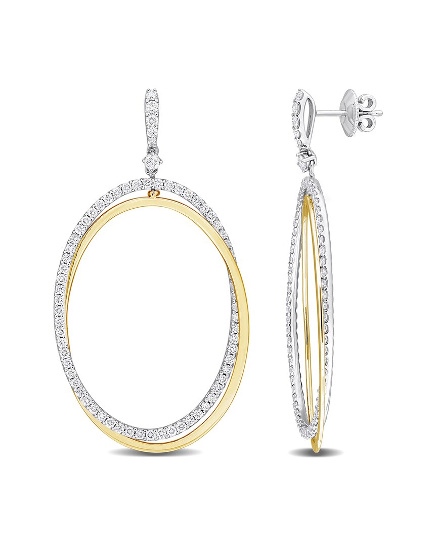 Diamond Select Cuts 14k 0.80 Ct. Tw. Diamond Circle Clip-on Earrings