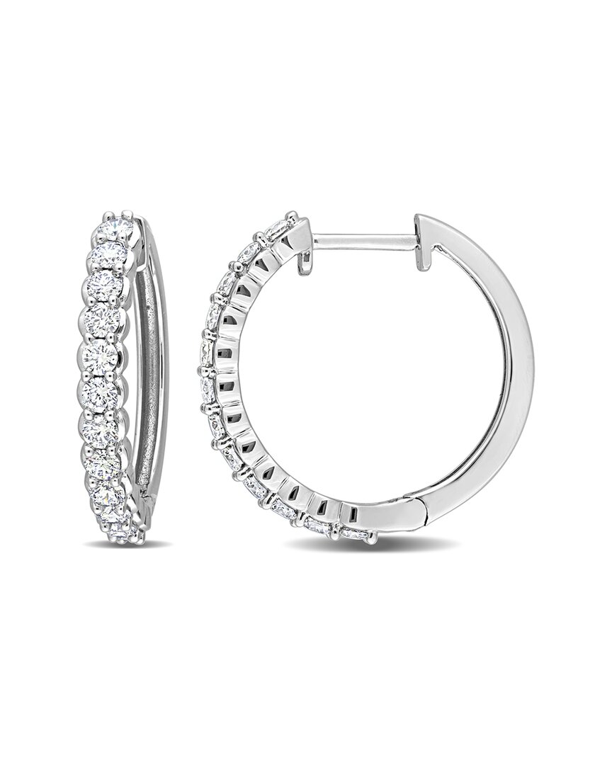 Diamond Select Cuts 14k 0.91 Ct. Tw. Diamond Clip-on Hoops