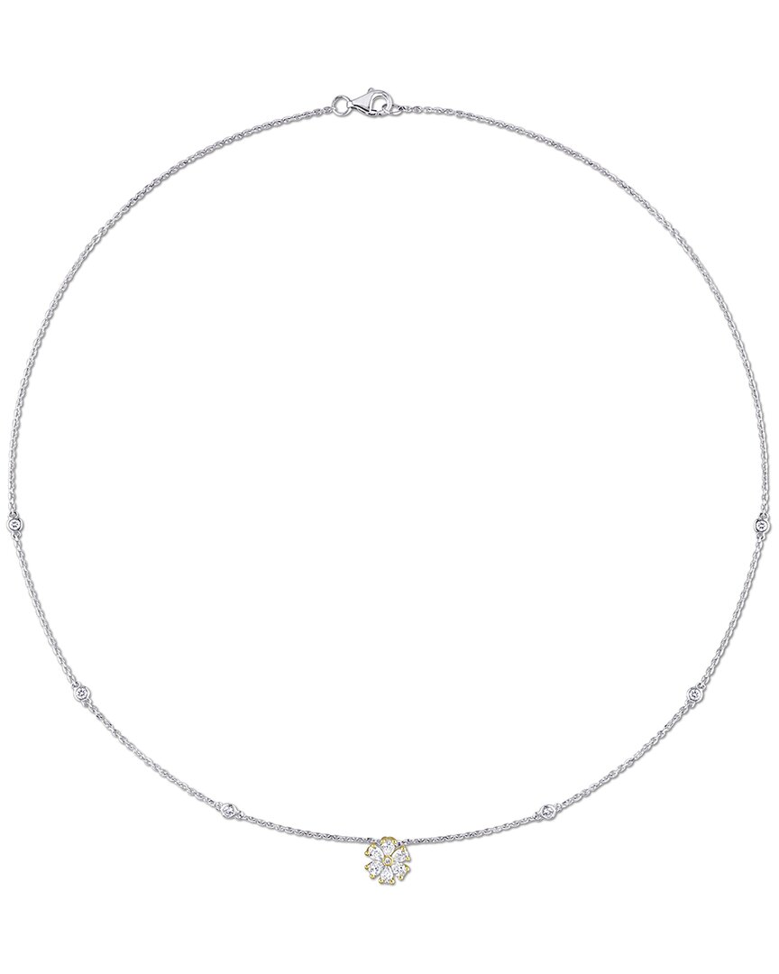 Diamond Select Cuts 14k 0.59 Ct. Tw. Diamond Floral Necklace