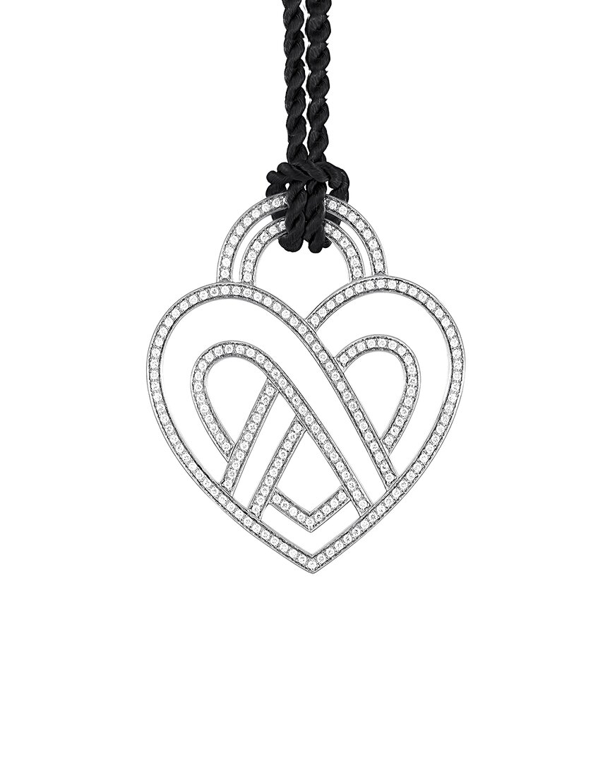 Poiray 18k 3.75 Ct. Tw. Diamond Toggle Necklace In White