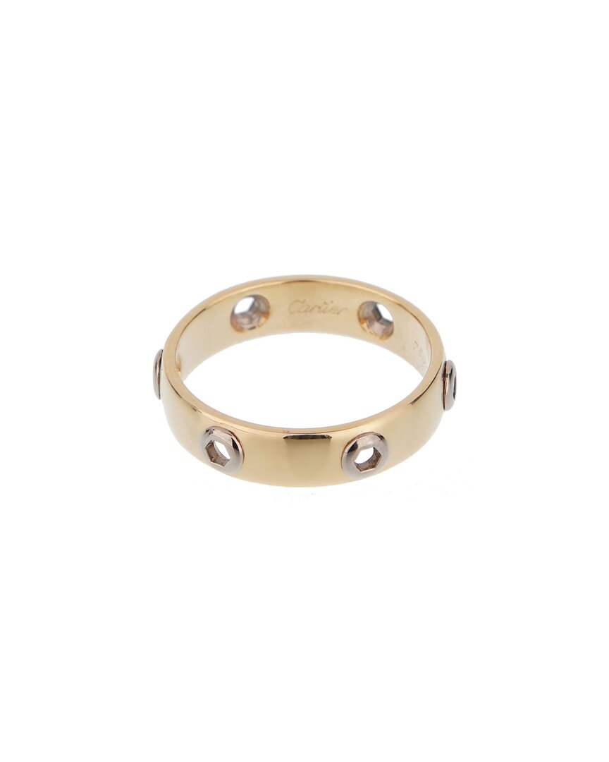 Cartier 18k Two-tone Love Series Ring (authentic )