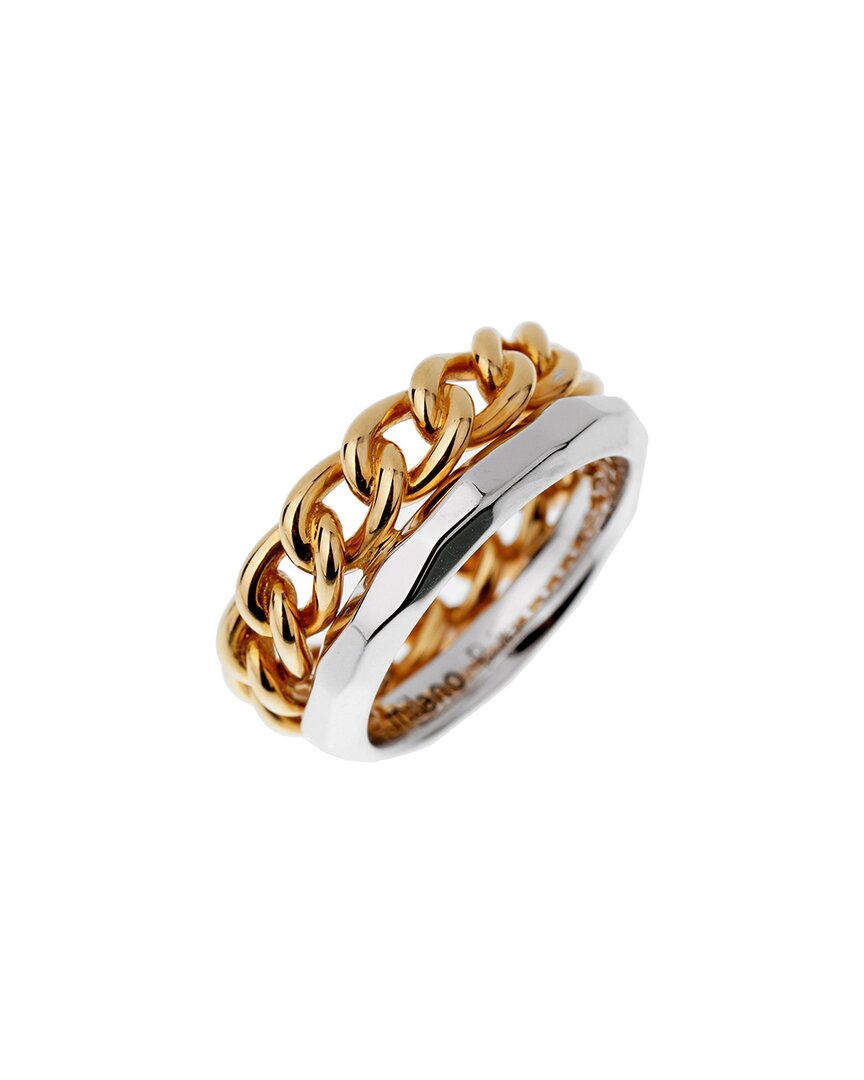 Heritage Pomellato Pomellato 18k Two-tone Stacking Bubble Ring (authentic )