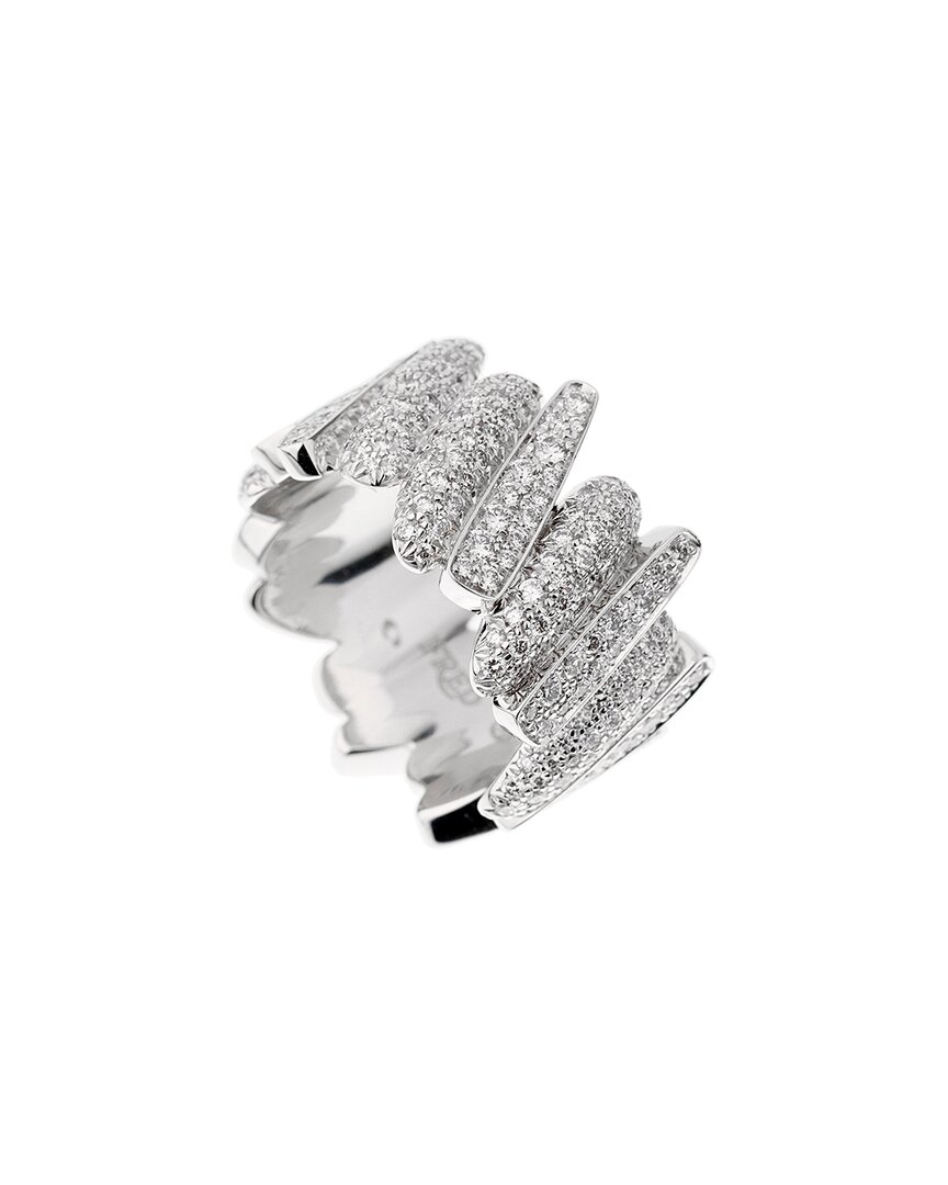 Fred Of Paris 18k 2.18 Ct. Tw. Diamond Cocktail Ring (authentic Pre-loved) In Metallic