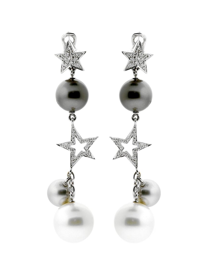 Chanel 18k 1.00 Ct. Tw. Diamond Comete Drop Earrings (authentic Pre-loved) In White
