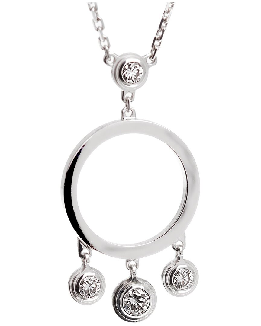 Cartier 18k 0.16 Ct. Tw. Diamond Diamants Legers Pendant Necklace (authentic )