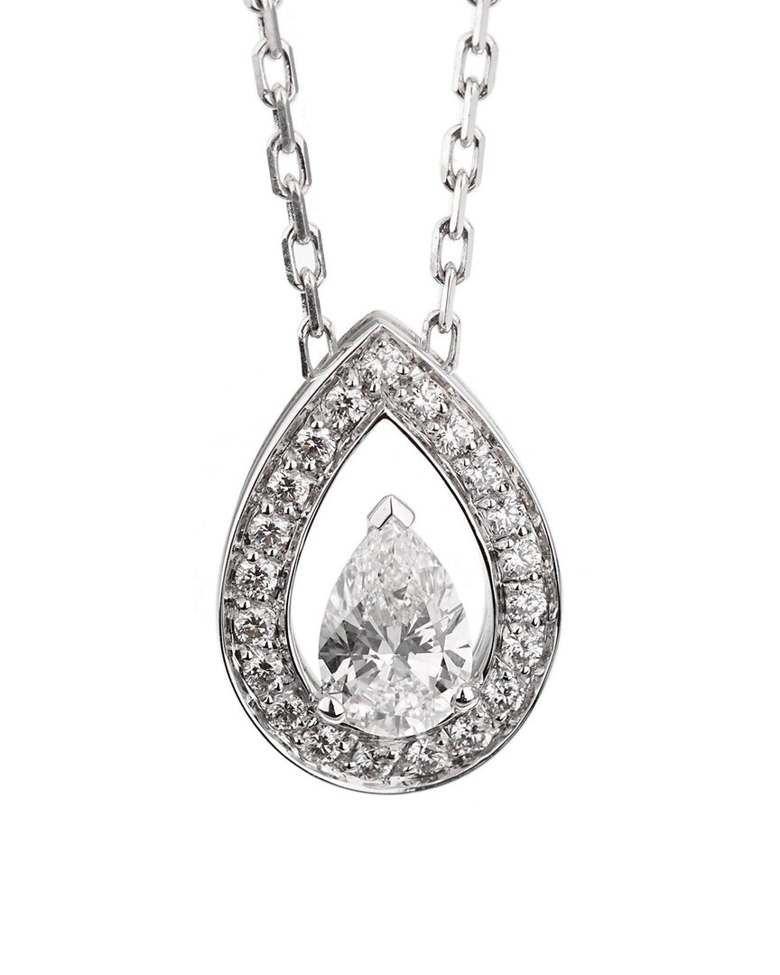 Fred Of Paris 18k 0.77 Ct. Tw. Diamond Lovelight Necklace (authentic Pre-loved)