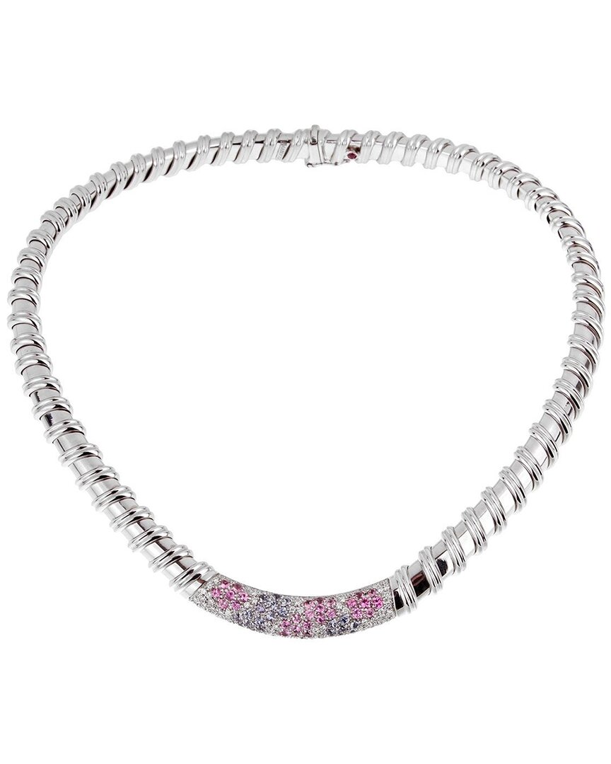 Heritage Roberto Coin Roberto Coin 18k 2.78 Ct. Tw. Diamond & Gemstone Nabucco Necklace (authentic )