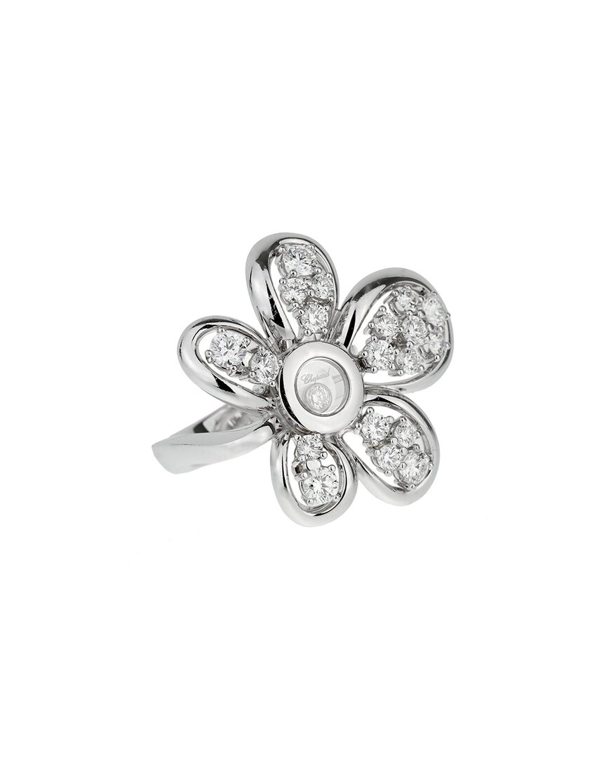 Heritage Chopard Chopard 18k 1.39 Ct. Tw. Diamond Flower Ring (authentic )