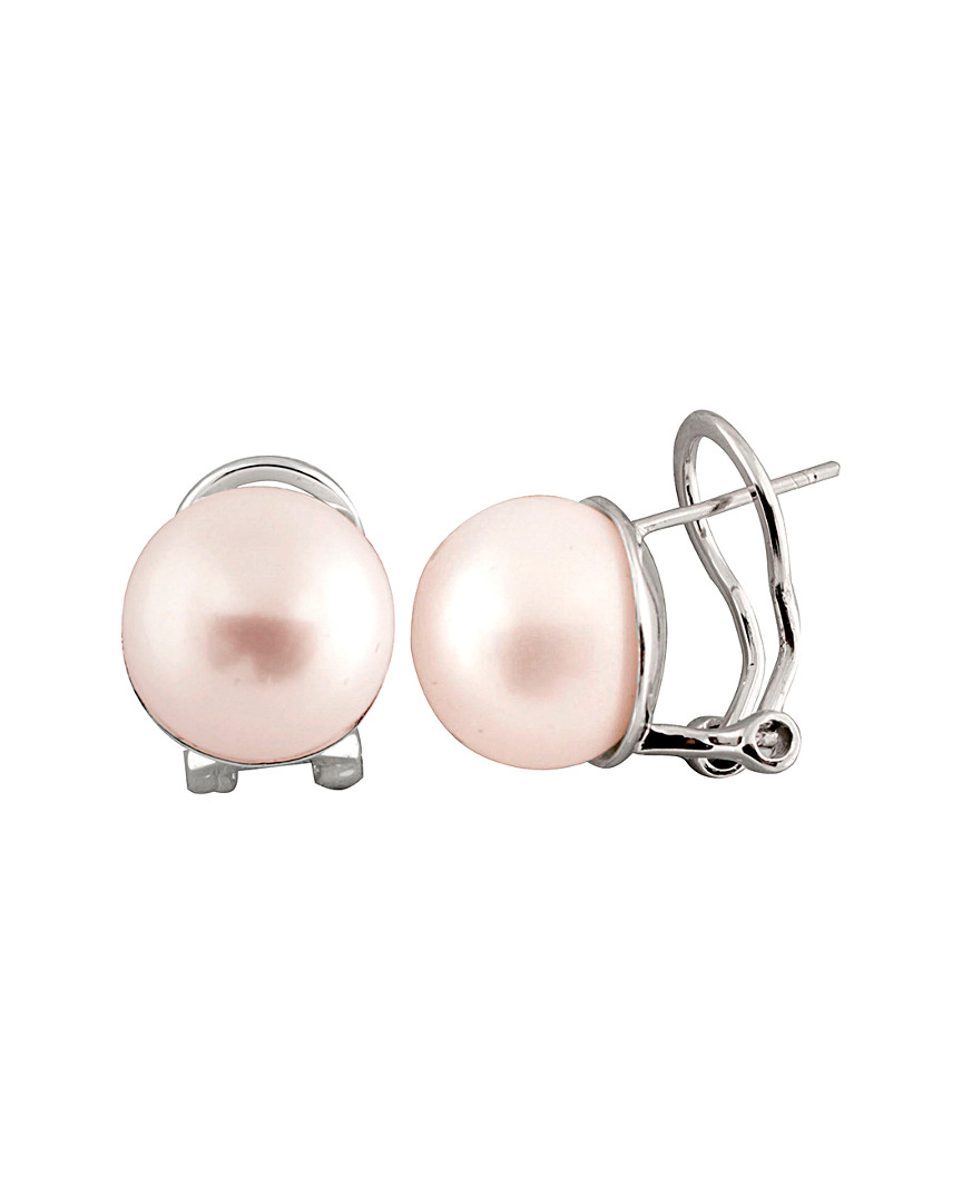 Shop Splendid Pearls Silver 12-13mm Freshwater Pearl Earrings