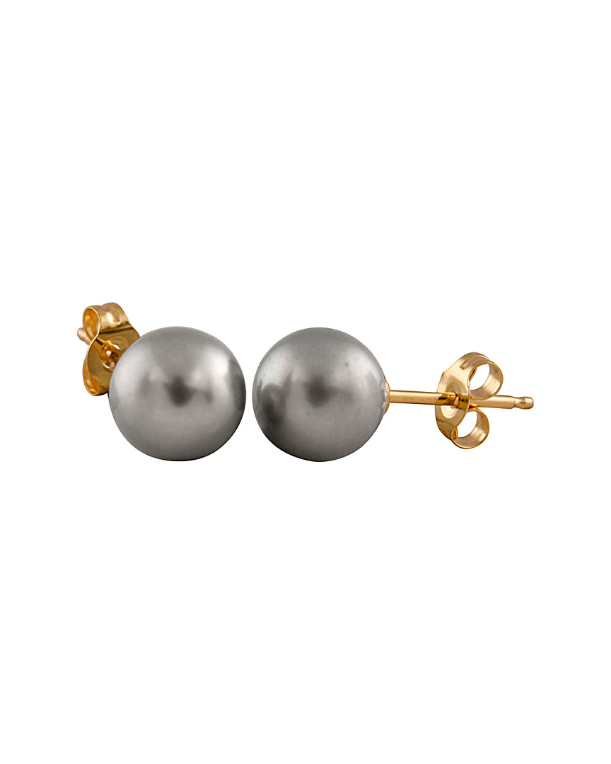 SPLENDID PEARLS SPLENDID PEARLS 14K 6-6.5MM PEARL EARRINGS