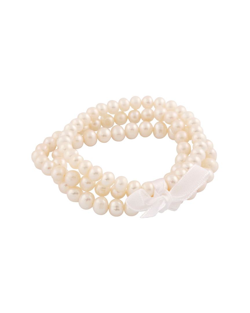 Shop Splendid Pearls 6-7mm Freshwater Pearl Set Of 3 Bracelets