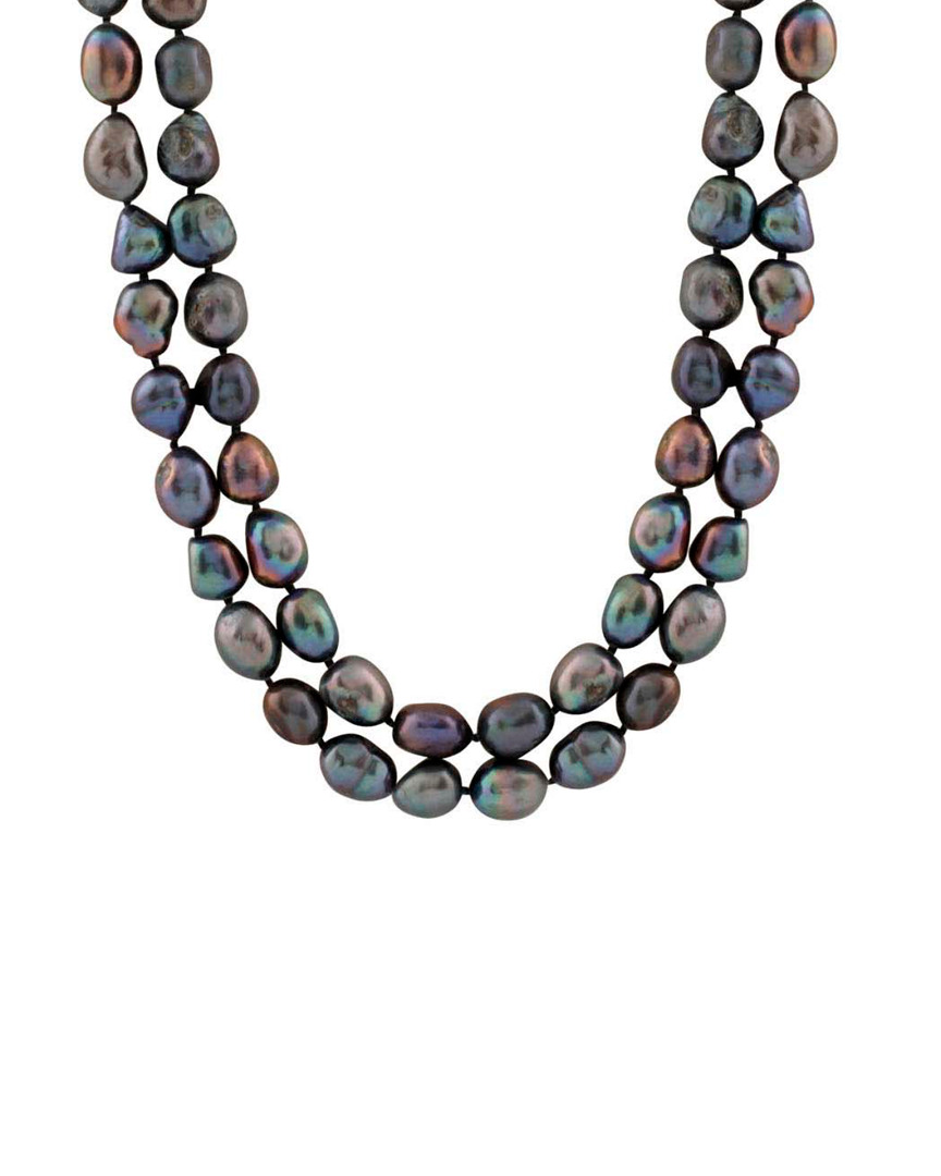 Splendid Pearls 9-10mm Freshwater Pearl 64in Necklace