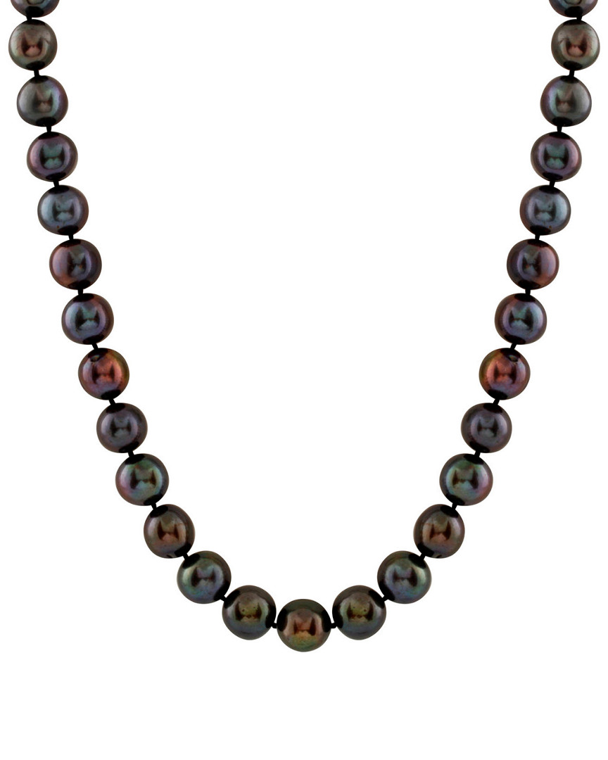 Shop Splendid Pearls Silver 9-10mm Freshwater Pearl Necklace