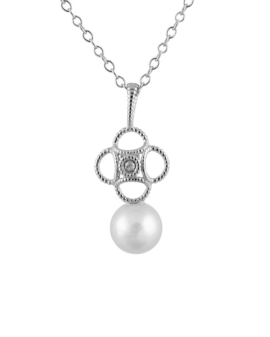 Splendid Pearls Silver 6-6.5mm Freshwater Pearl Necklace