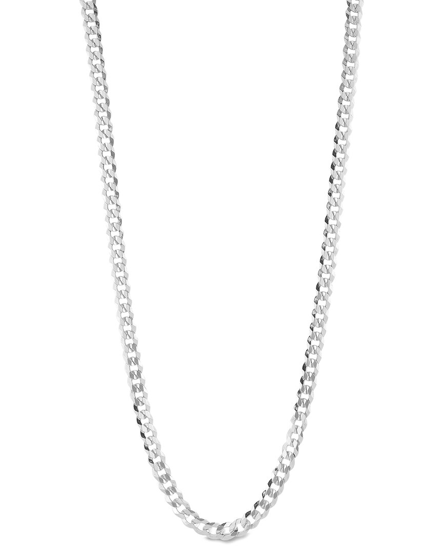 Shop Yield Of Men Silver 5mm Curb Chain Necklace