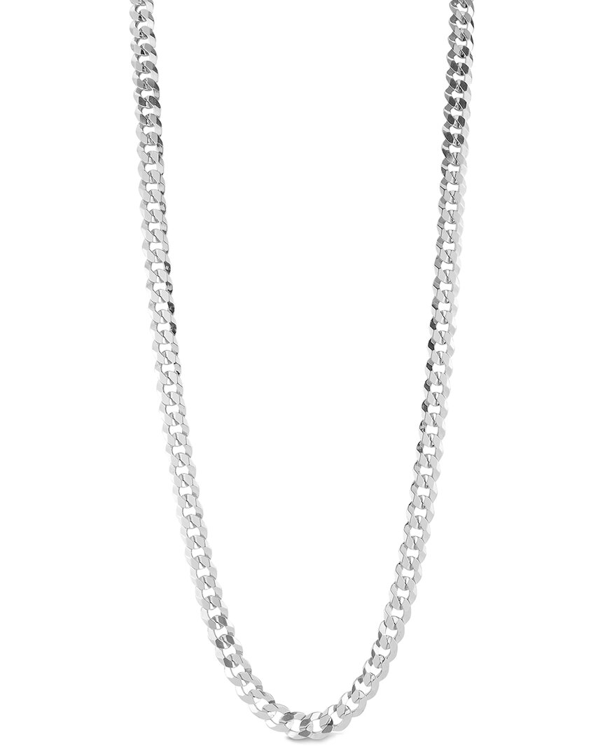 Yield Of Men Silver 7mm Curb Chain Necklace In Metallic