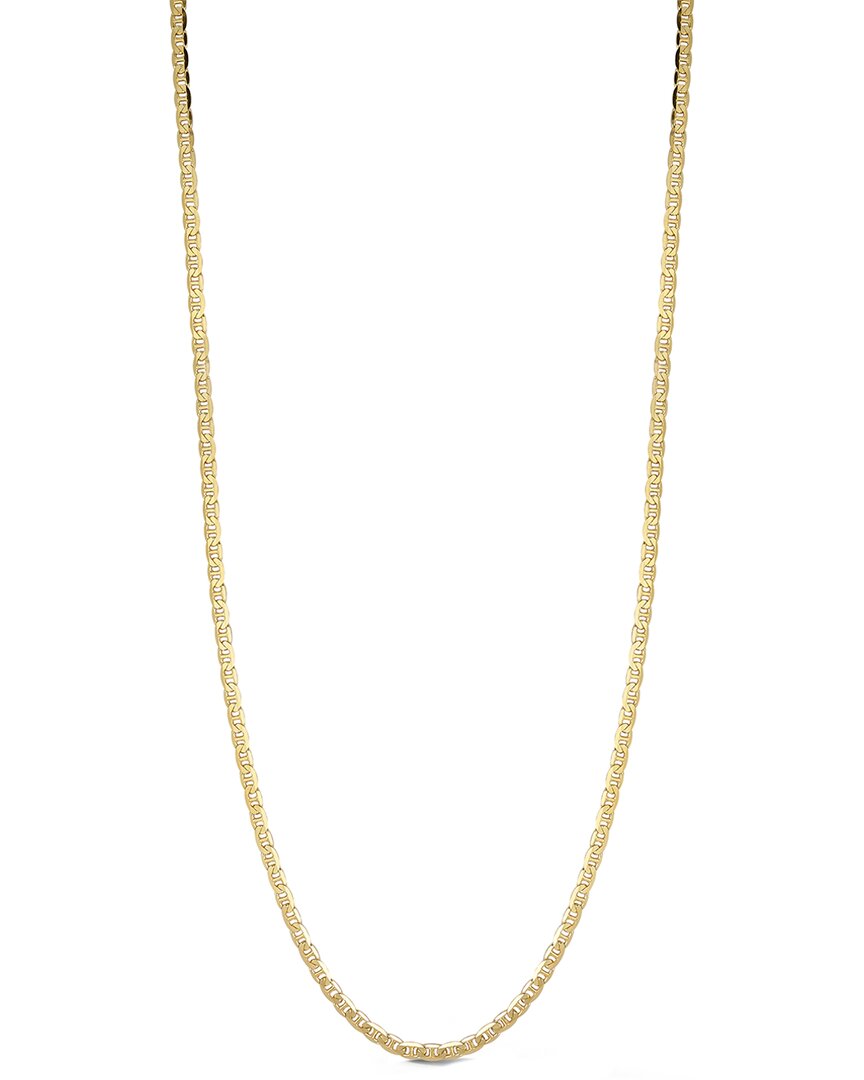 Shop Yield Of Men 18k Over Silver 4mm Mariner Link Chain Necklace