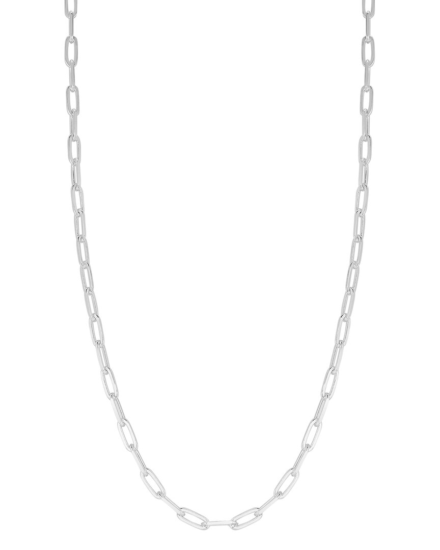 Shop Yield Of Men 18k Over Silver 3mm Paperclip Chain Necklace