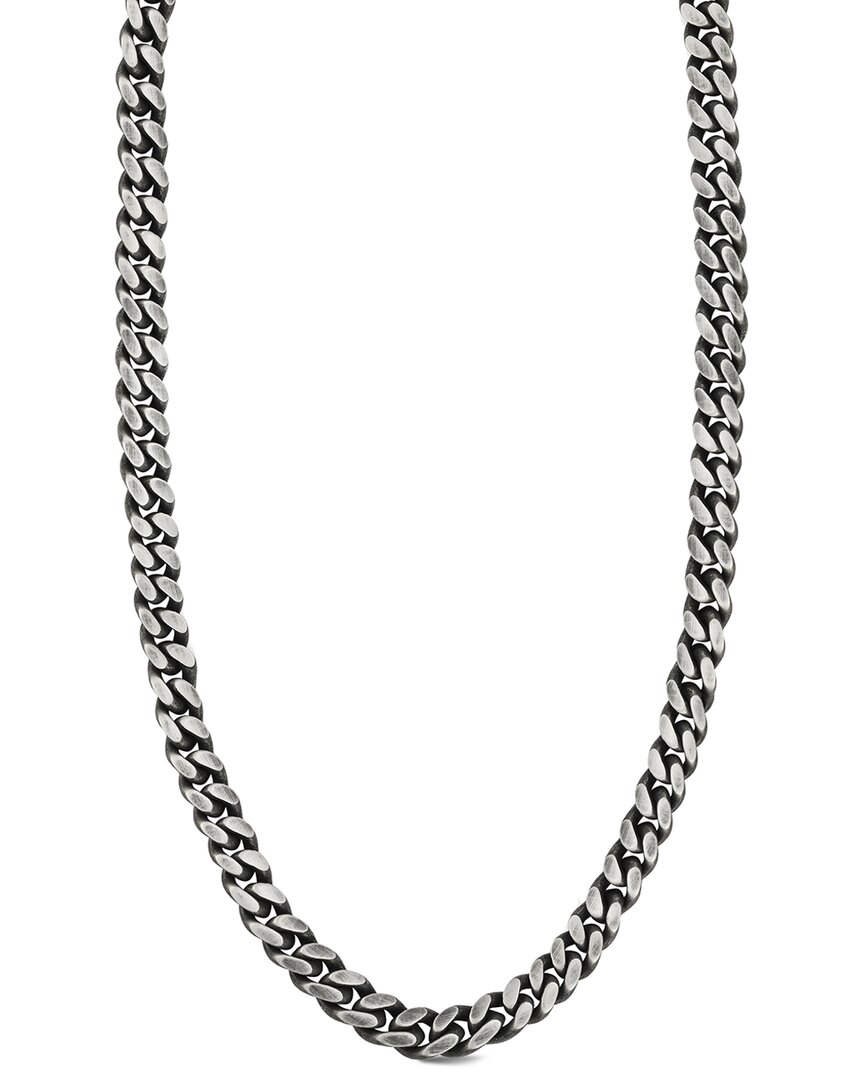 Shop Yield Of Men Silver Curb Link Chain Necklace