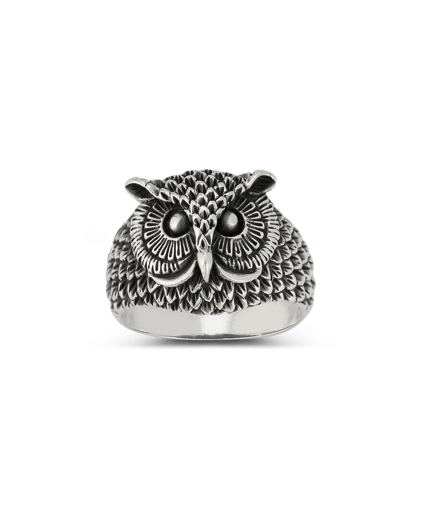 Yield Of Men Sterling Silver Owl Ring