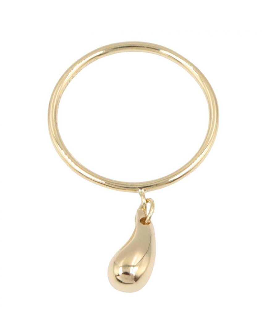 Tiffany & Co 18k  Elsa Peretti Teardrop Ring (authentic Pre-loved) In Gold