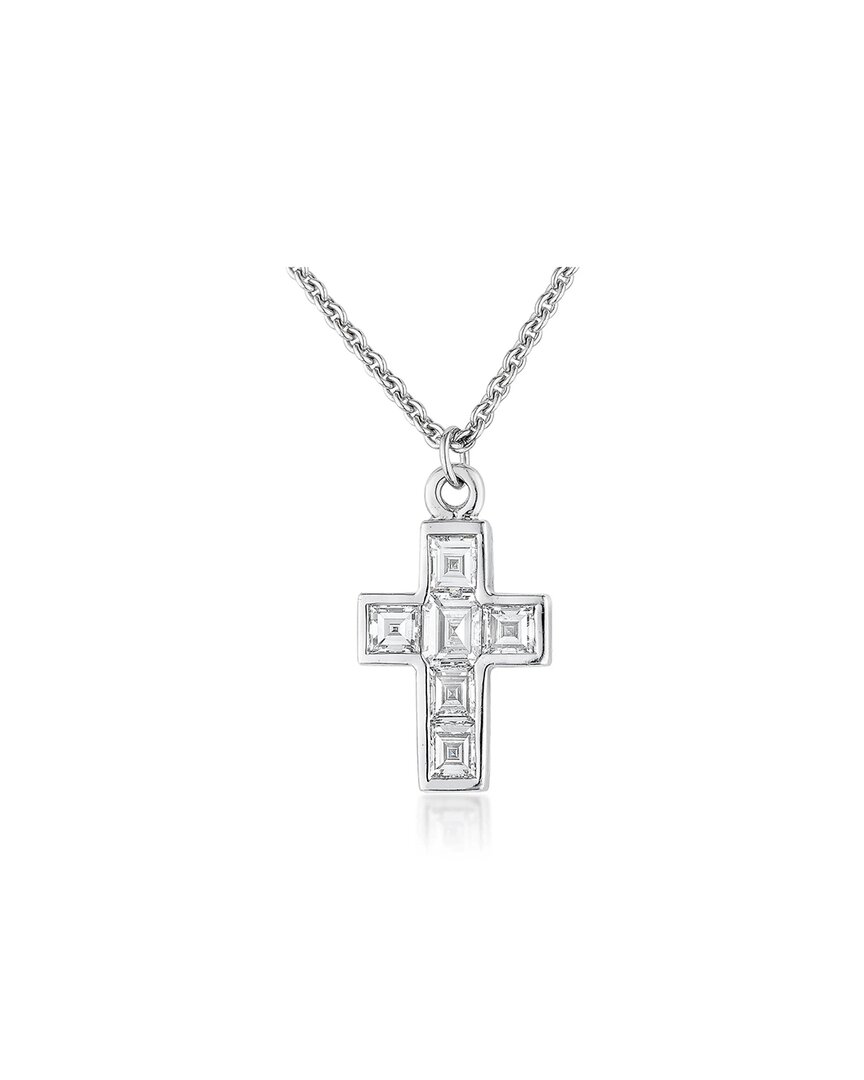 Shop Graff Platinum 0.97 Ct. Tw. Diamond Cross Pendant Necklace (authentic )