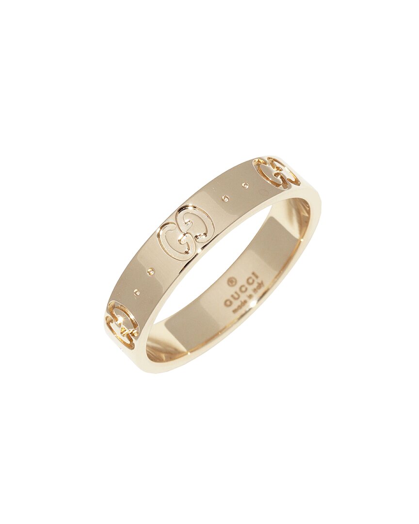 Gucci 18k Icon Ring #13 (authentic Pre-loved) In Gold