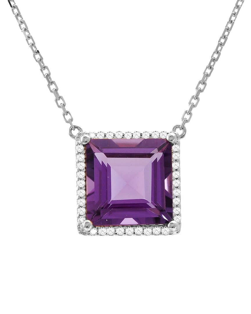 Gemstones Amethyst Necklace (wg/16+2/limited Quantity) 100