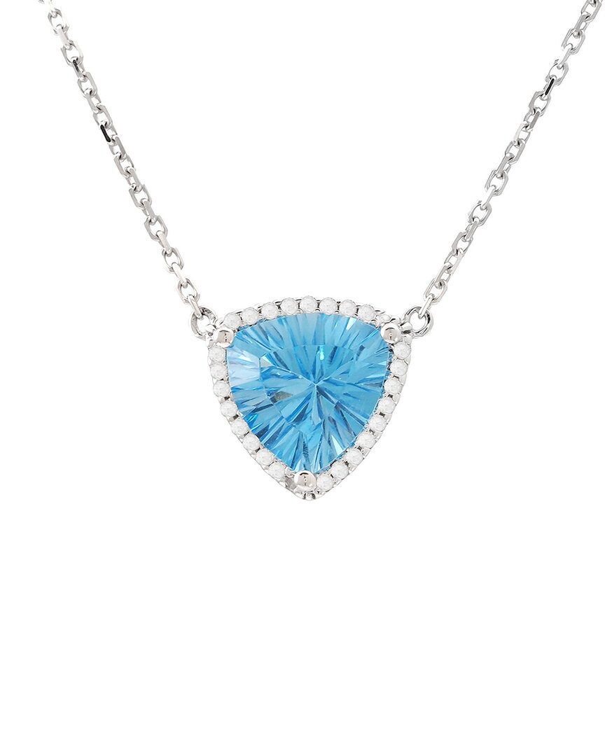 Gemstones Blue Topaz Necklace (wg/16+2/limited Quantity) 1