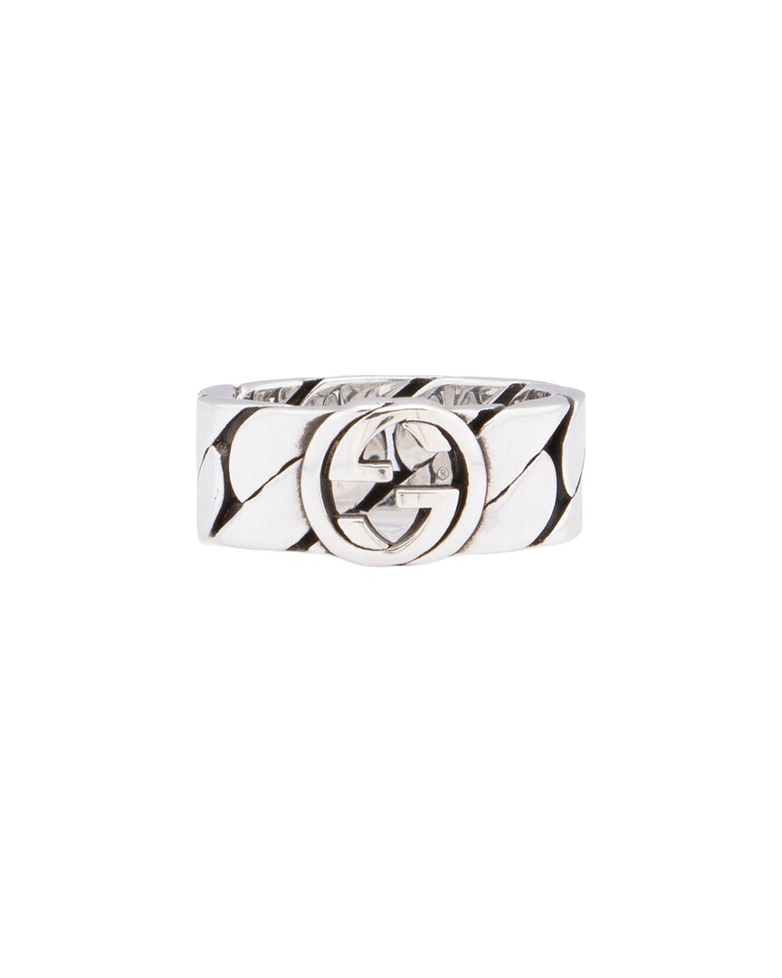 Gucci Silver Interlocking G Chain Ring (authentic Pre-loved)