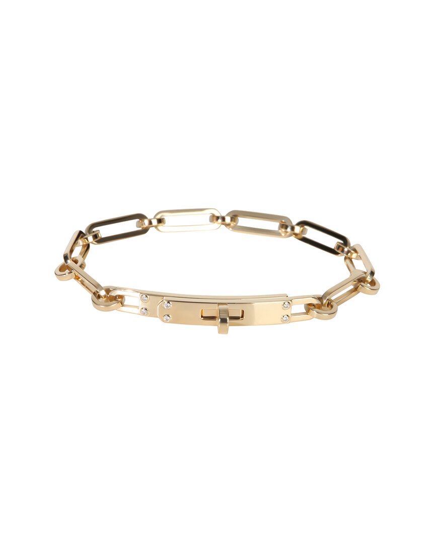 Hermes Hermès Small Kelly Chaine 0.04 Ct. Tw. Diamond Bracelet (authentic Pre-loved)