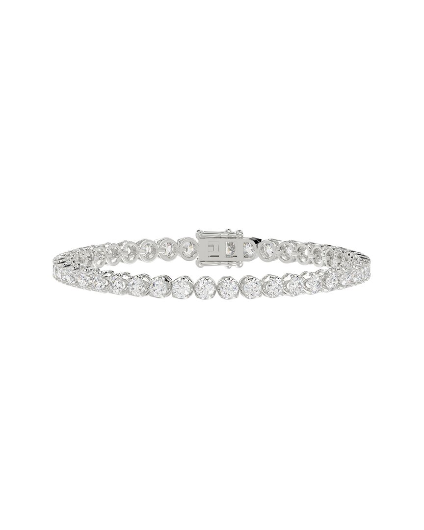 Ethos Creations Silver 6.00 Ct. Tw. Lab-grown Diamond Bracelet In Metallic