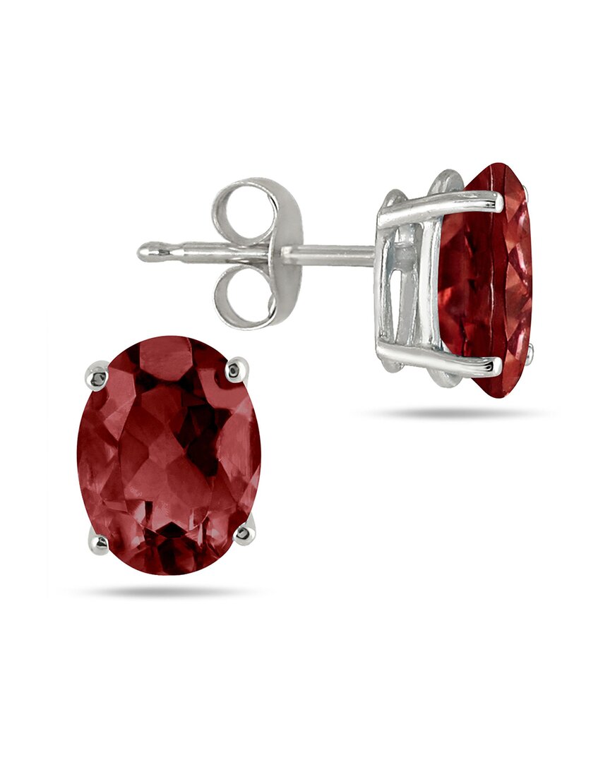 Gem Spark Silver 1.20 Ct. Tw. Garnet Studs