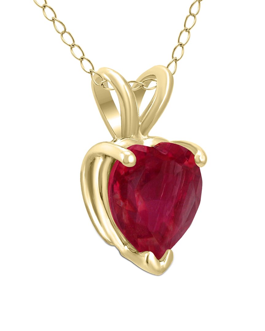 Gem Spark 14k 0.30 Ct. Tw. Ruby Necklace