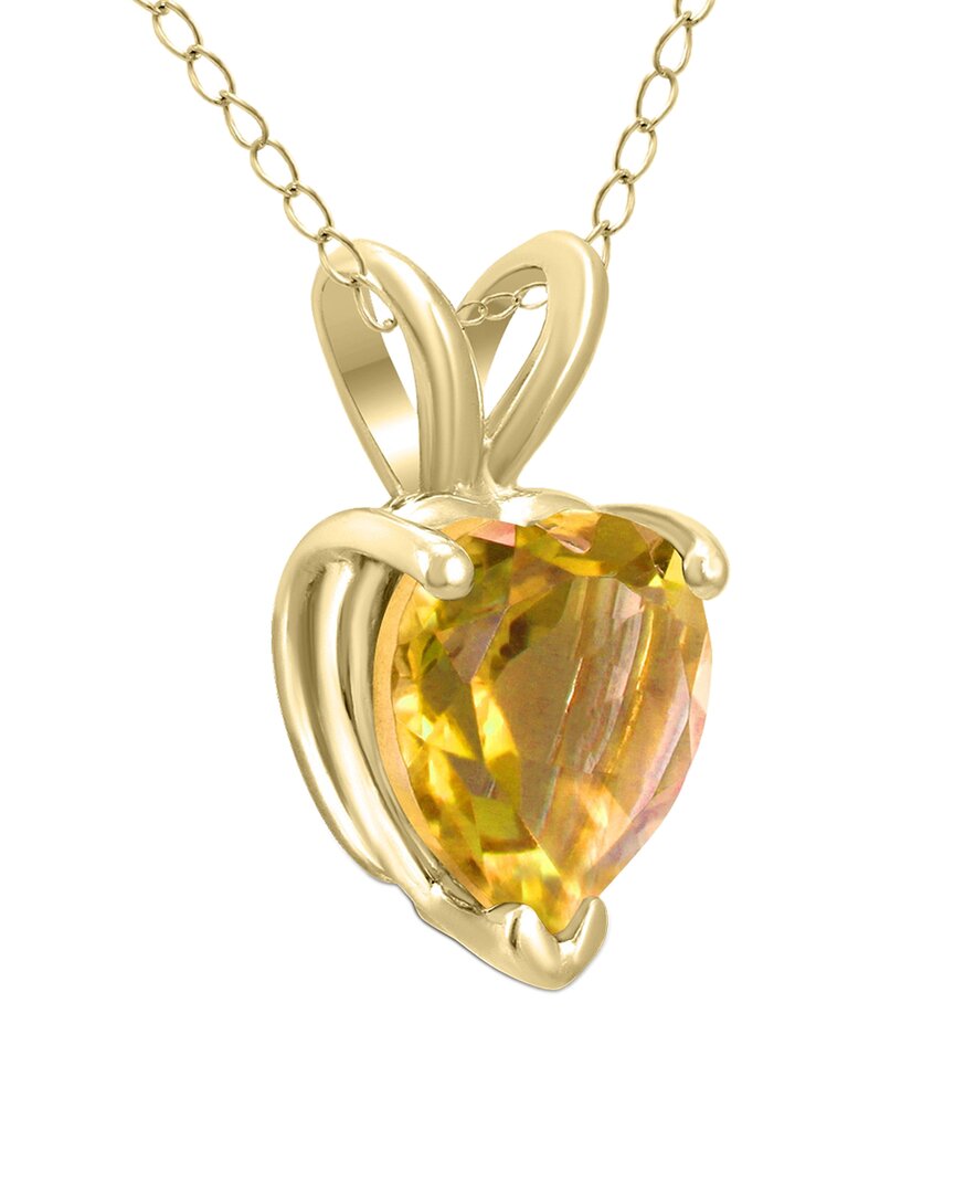 Gem Spark 14k 1.50 Ct. Tw. Citrine Necklace