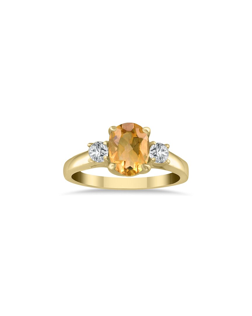 Gem Spark 14k 1.98 Ct. Tw. Diamond & Citrine Ring