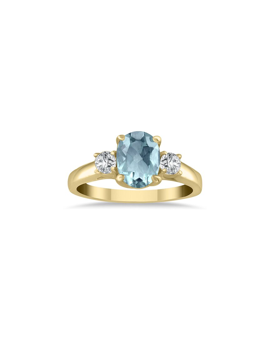 Gem Spark 14k 1.98 Ct. Tw. Diamond & Aquamarine Ring