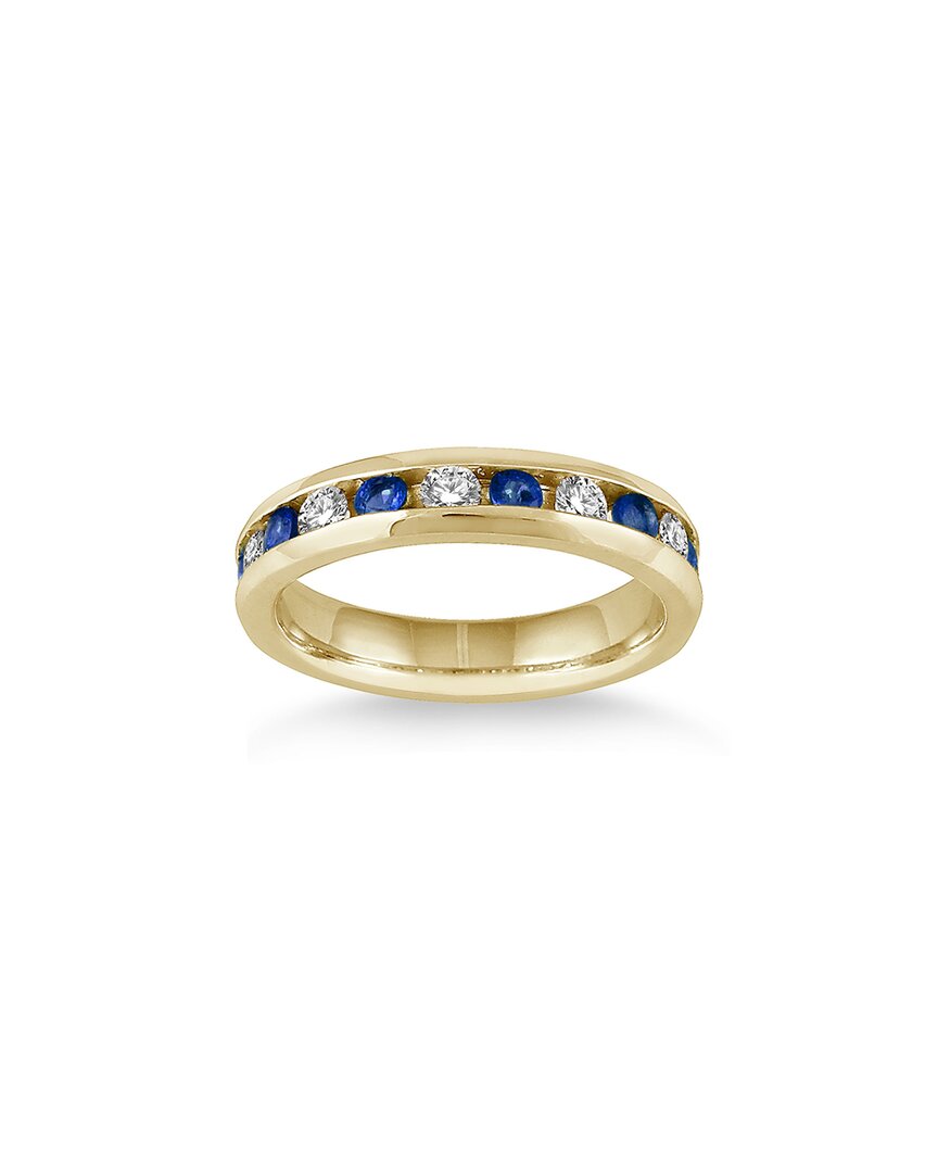 Gem Spark 14k 1.18 Ct. Tw. Diamond & Sapphire Ring