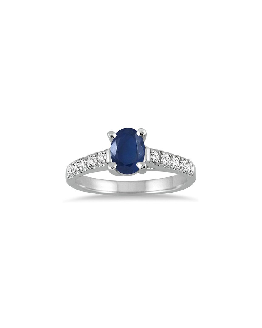 Gem Spark 14k 1.19 Ct. Tw. Diamond & Sapphire Ring
