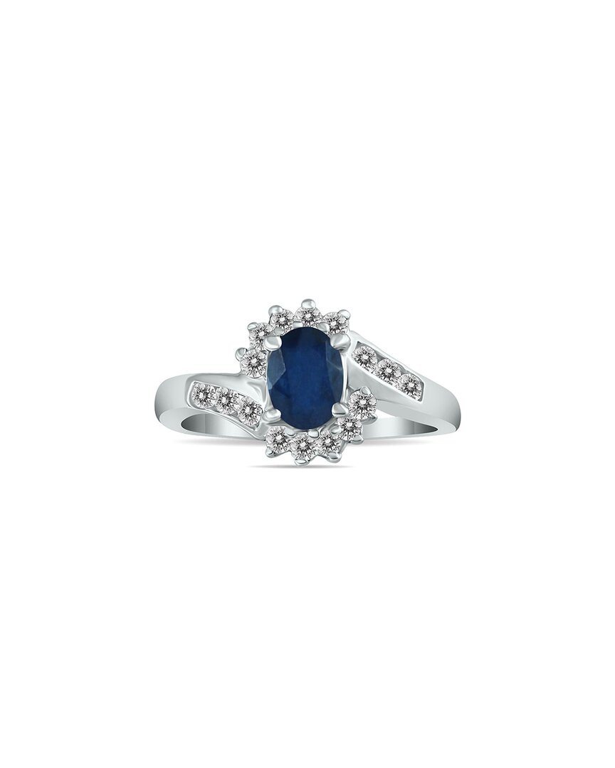 Gem Spark 14k 1.41 Ct. Tw. Diamond & Sapphire Ring