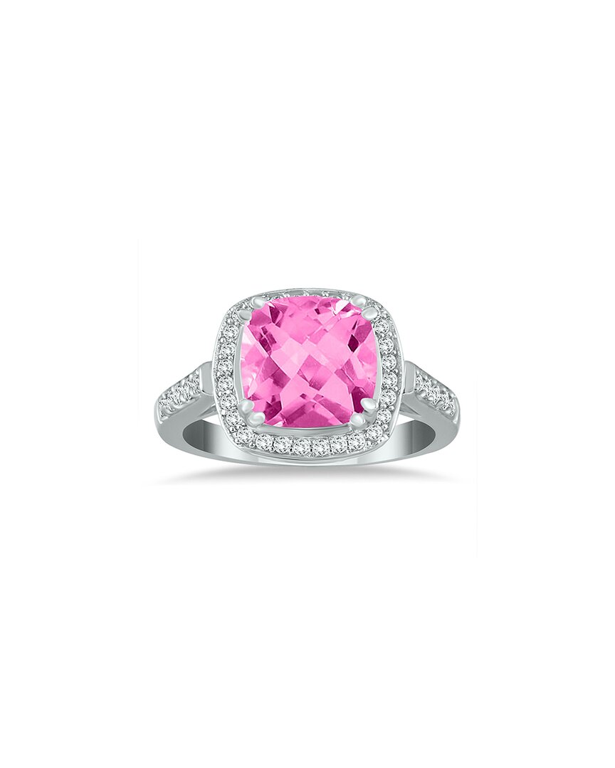Gem Spark 14k 3.74 Ct. Tw. Diamond & Pink Topaz Ring